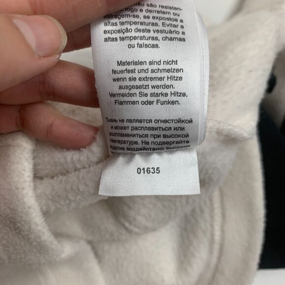 Columbia Full Zip Jacket Womens S Small Cream Colorblock Fleece Raglan Pockets - Picture 13 of 15